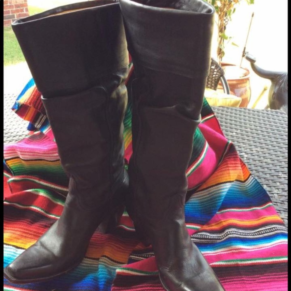 Old Gringo tall black leather boots